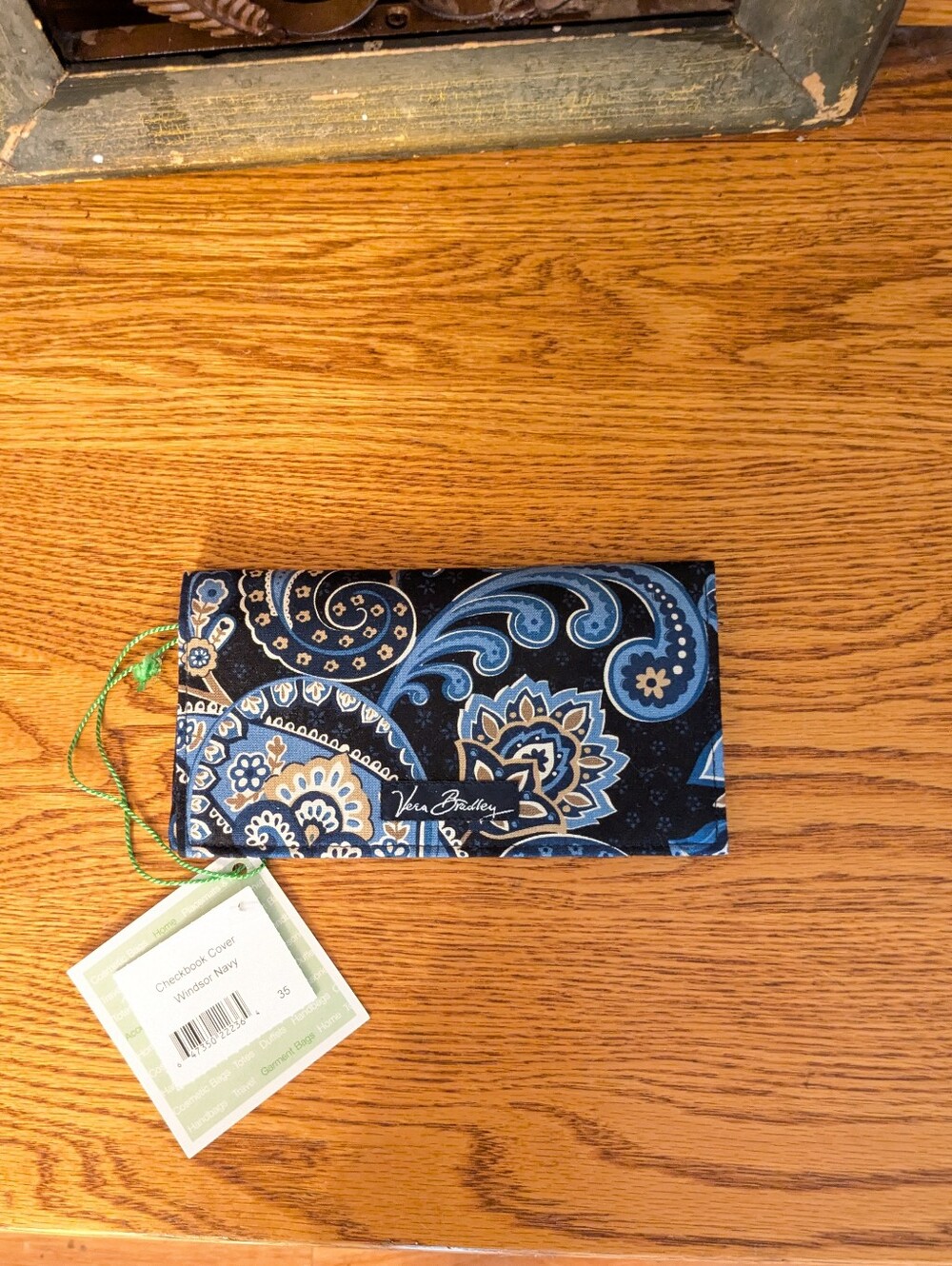 Retired Vera Bradley Windsor Navy Checkbook Cover